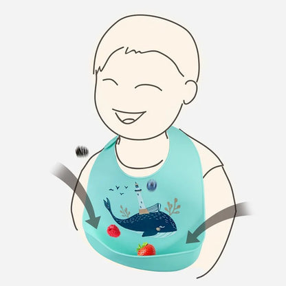 Bavoir silicone pour bébé - Univers - bebe - maman