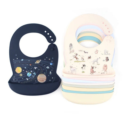Bavoir silicone pour bébé - Univers - bebe - maman